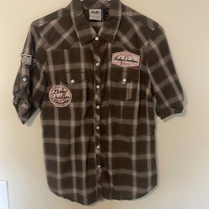 Harley Davidson button up shirt